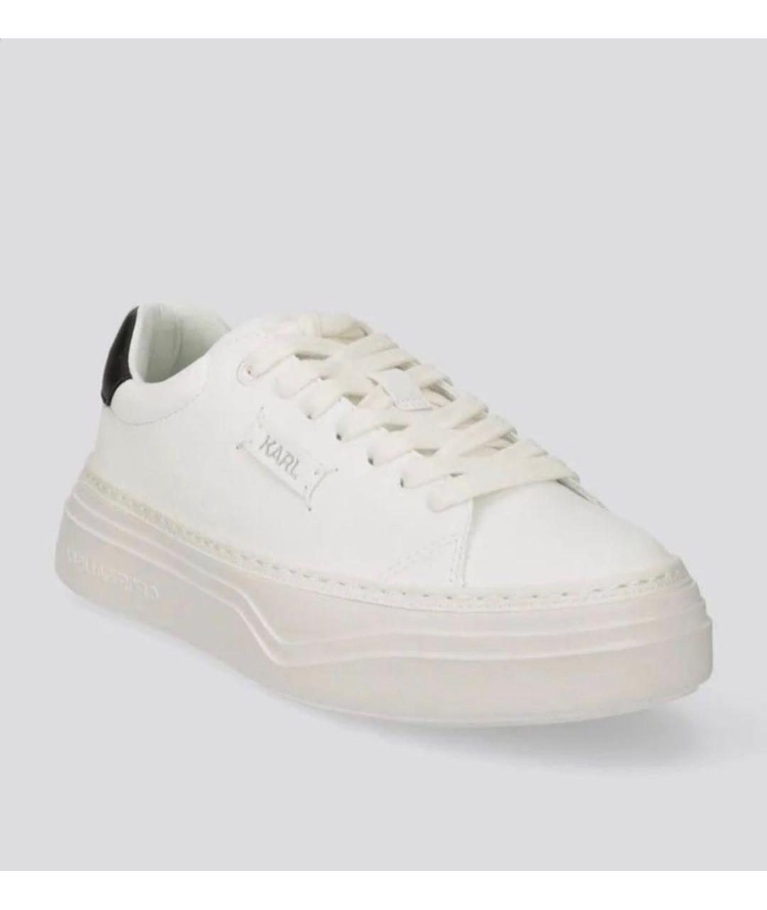 KARL LAGERFELD Белые кроссовки, фото 2