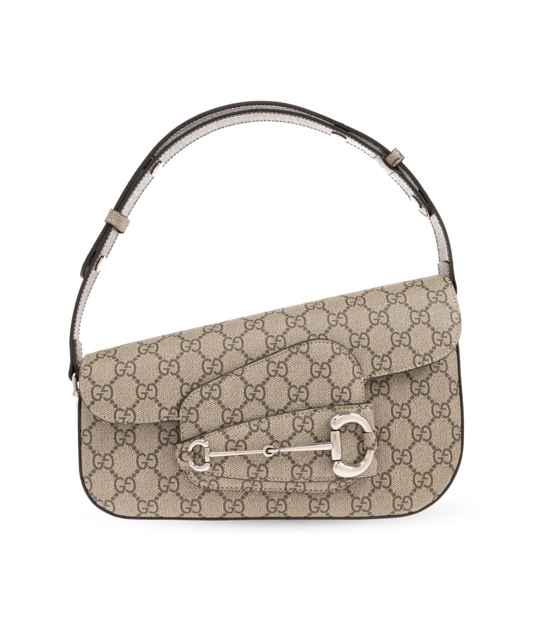 GUCCI Бежевая сумка с короткими ручками, фото 7