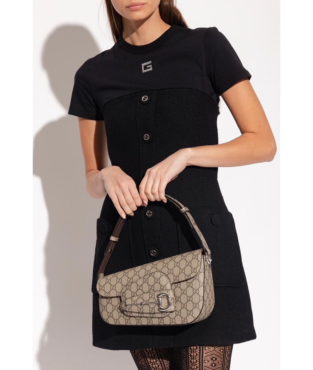 GUCCI Бежевая сумка с короткими ручками, фото 2