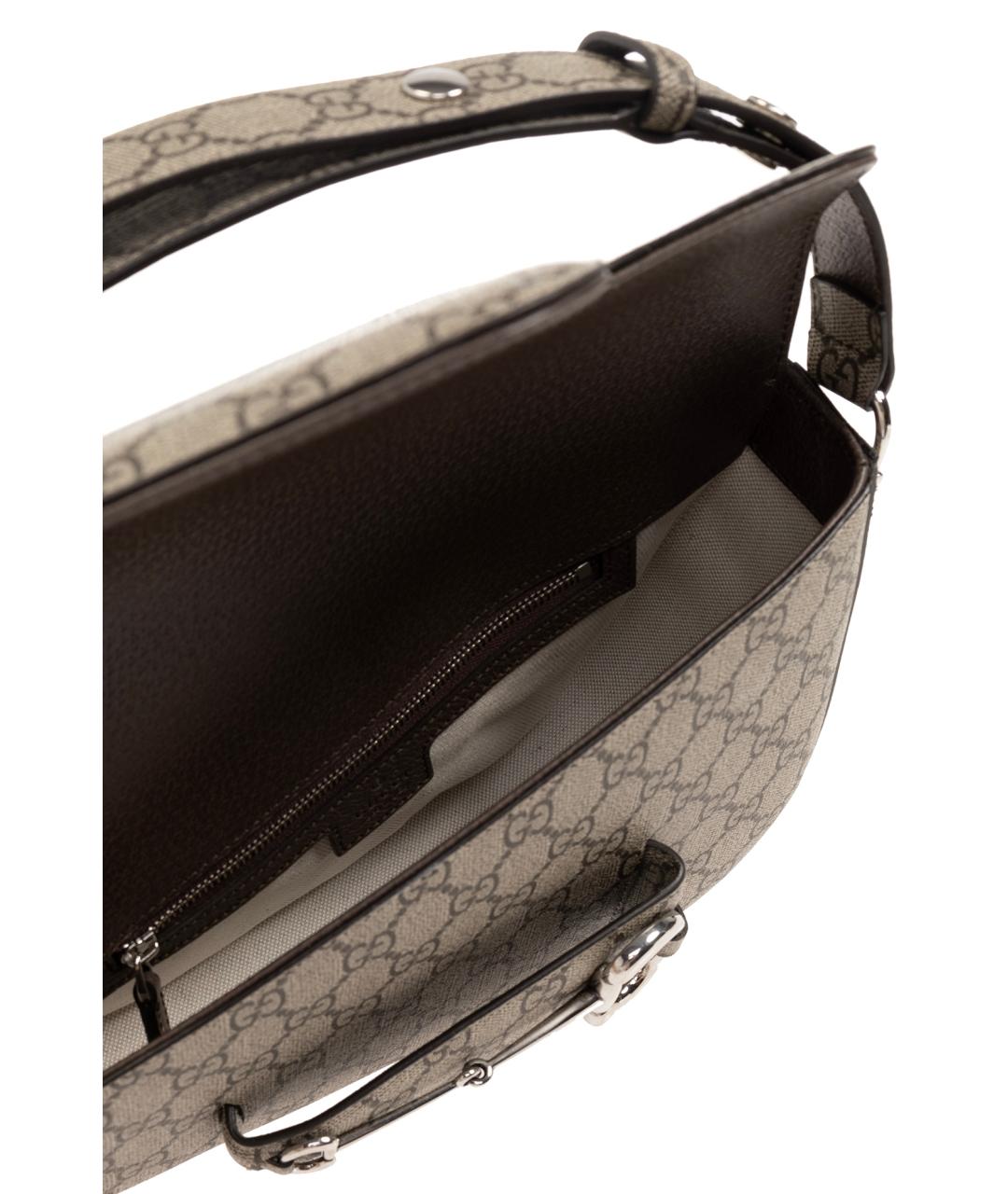 GUCCI Бежевая сумка с короткими ручками, фото 6