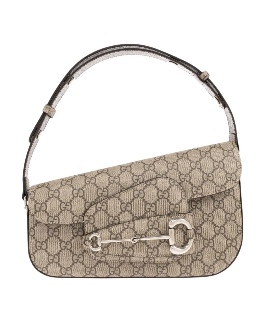 GUCCI Бежевая сумка с короткими ручками, фото 1