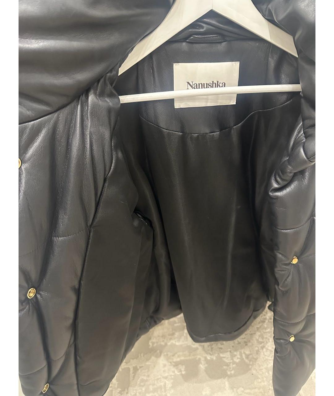 NANUSHKA Черная полиэстеровая куртка, фото 3