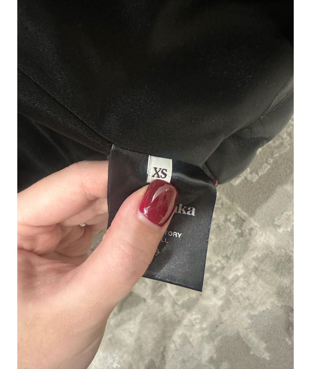 NANUSHKA Черная полиэстеровая куртка, фото 5