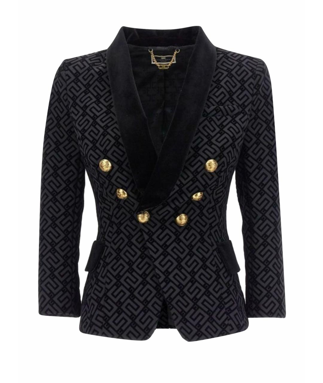ELISABETTA FRANCHI Черный жакет/пиджак, фото 1