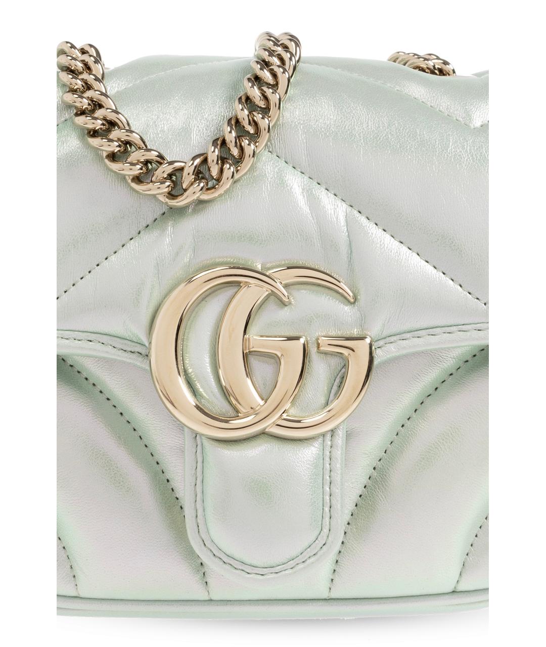 GUCCI Зеленая кожаная сумка через плечо, фото 5