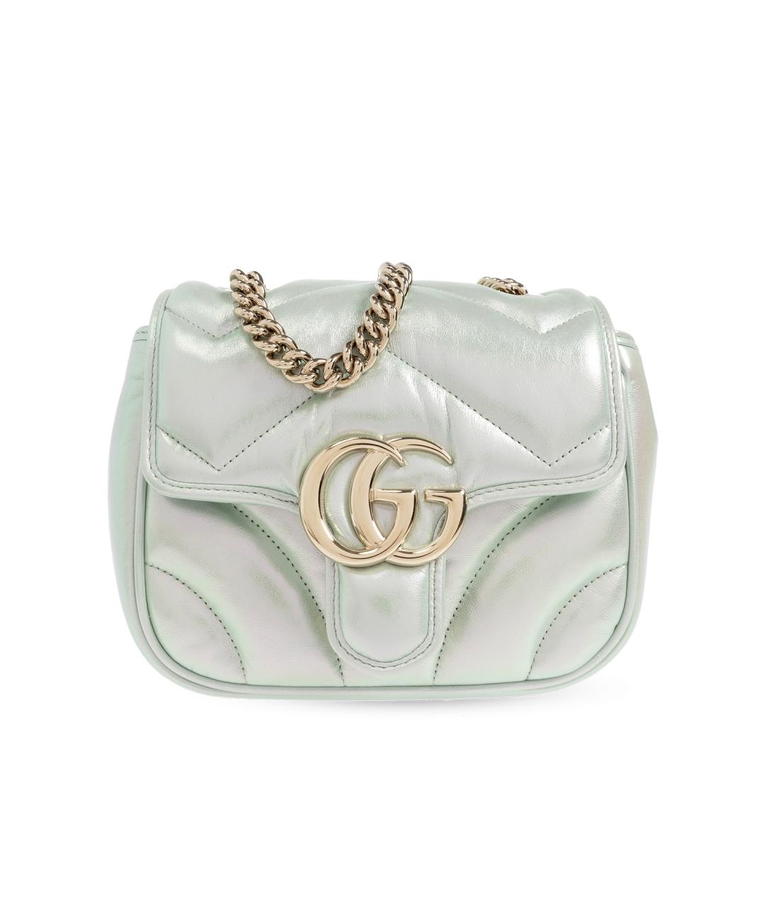 GUCCI Зеленая кожаная сумка через плечо, фото 7