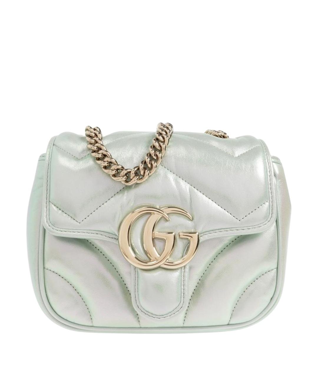 GUCCI Зеленая кожаная сумка через плечо, фото 1