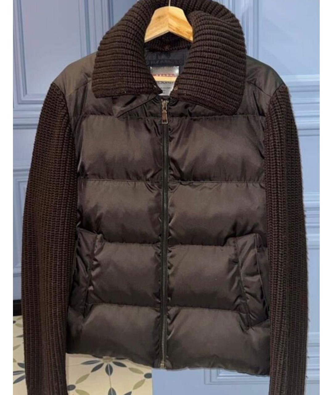 PRADA Коричневая шерстяная куртка, фото 7