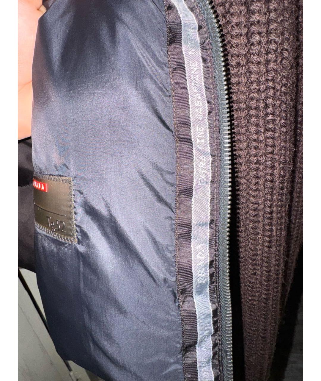 PRADA Коричневая шерстяная куртка, фото 5