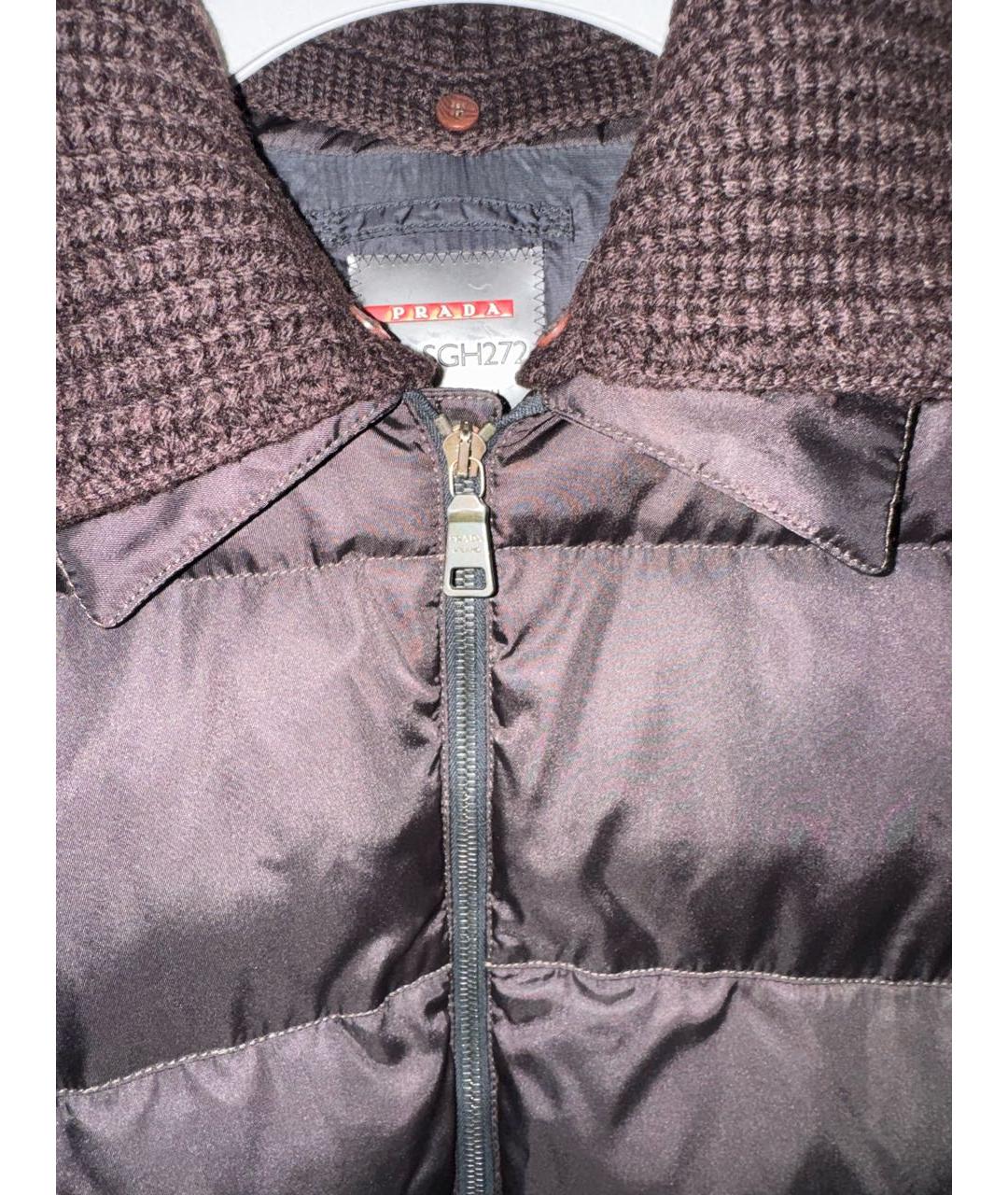 PRADA Коричневая шерстяная куртка, фото 3