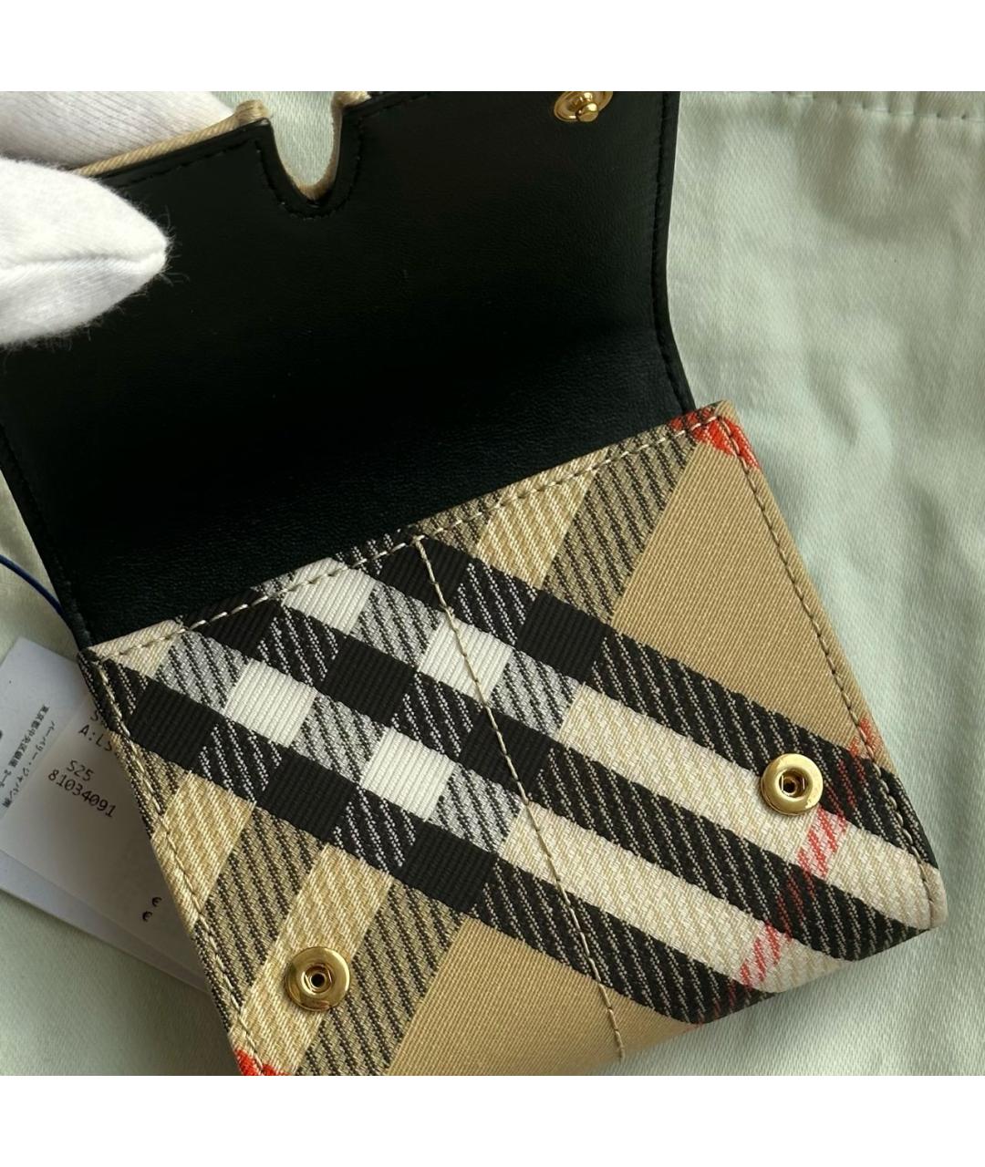 BURBERRY Бежевый кошелек, фото 7