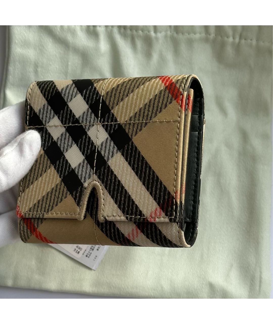 BURBERRY Бежевый кошелек, фото 8