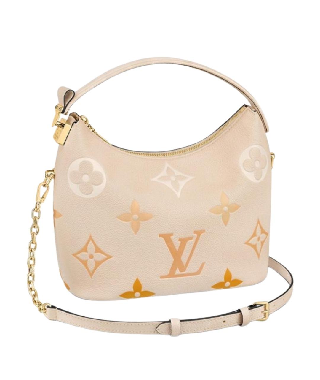 LOUIS VUITTON Бежевая кожаная сумка через плечо, фото 1