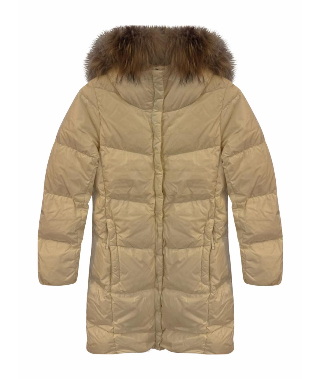 WEEKEND MAX MARA Белый полиамидовый пуховик, фото 1