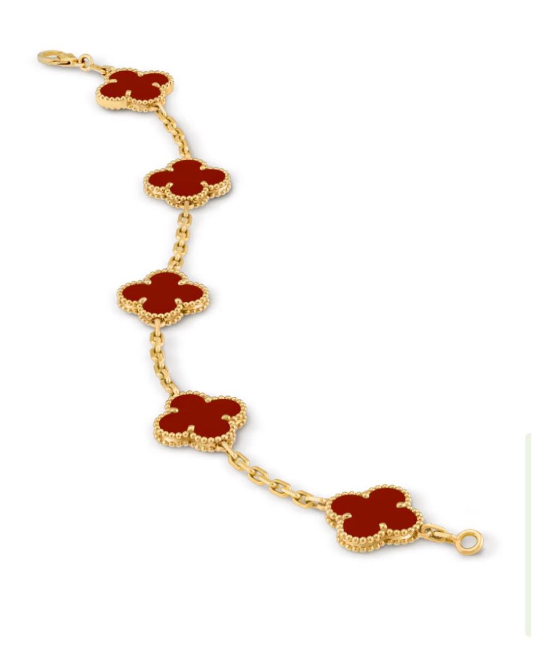 VAN CLEEF & ARPELS Красный браслет из желтого золота, фото 2