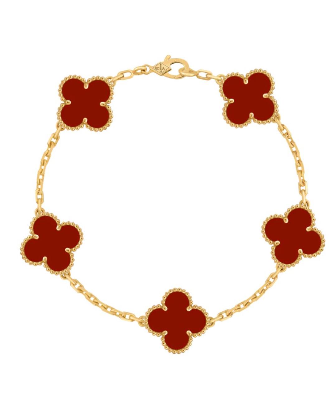 VAN CLEEF & ARPELS Красный браслет из желтого золота, фото 4