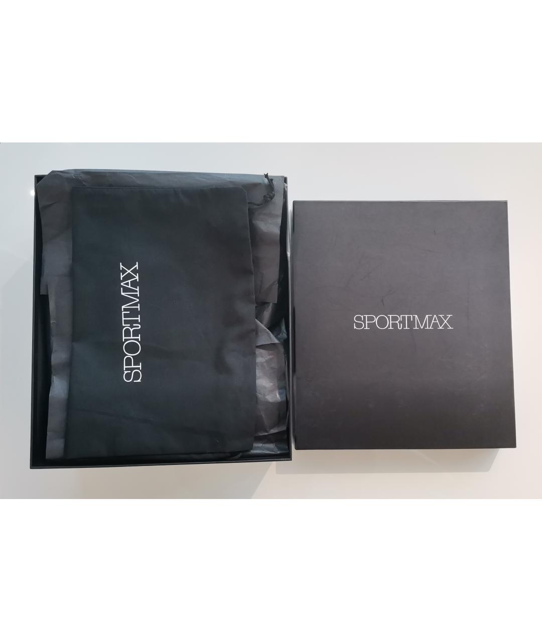 SPORTMAX Черные кожаные ботильоны, фото 6