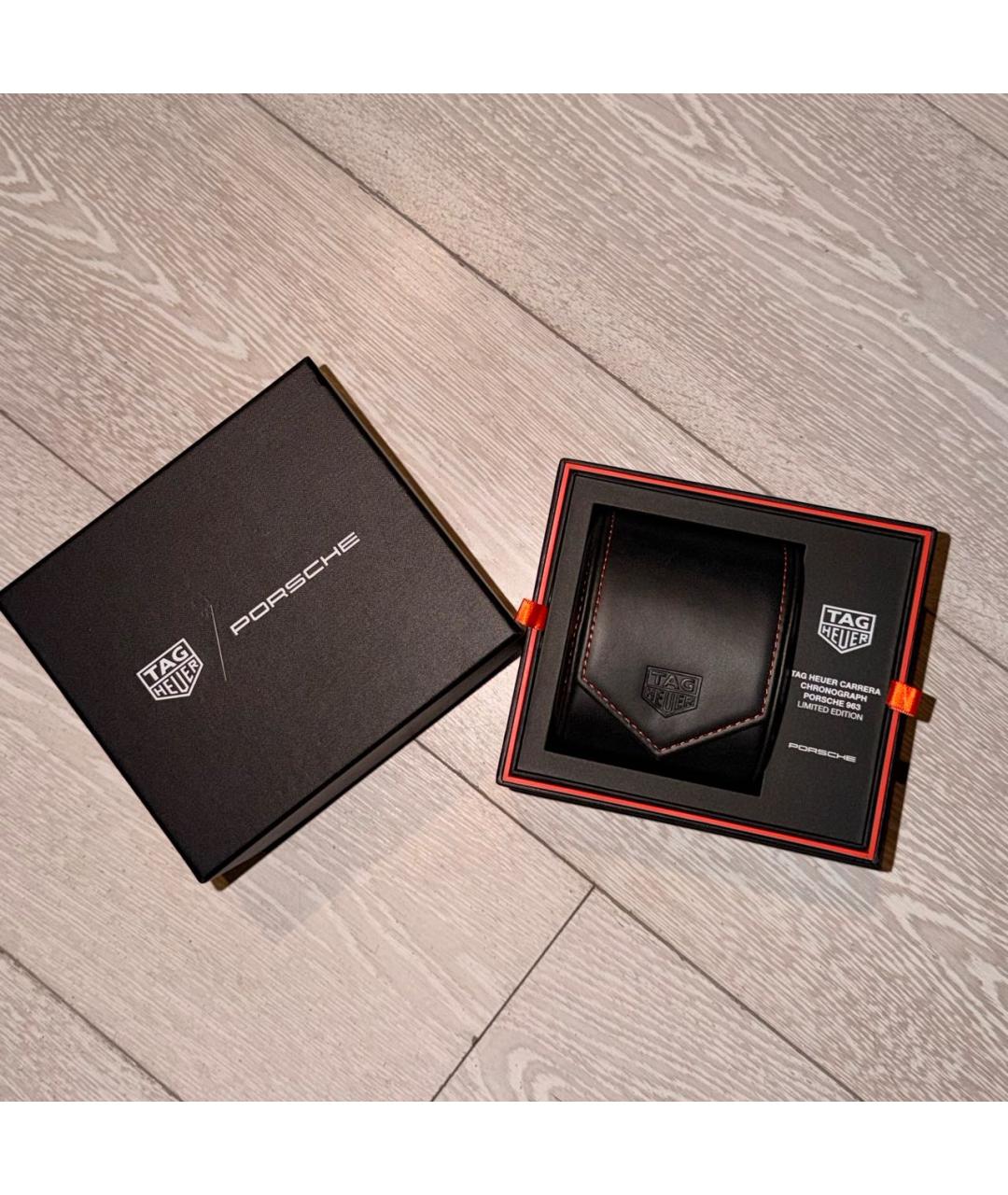 TAG HEUER Черные серебряные часы, фото 2