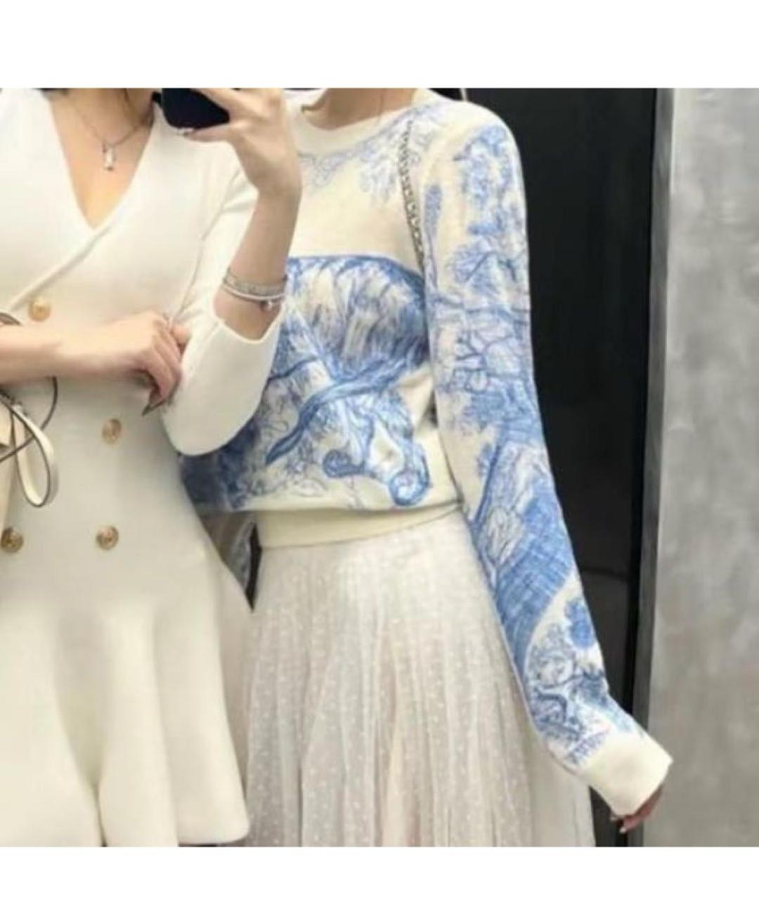 CHRISTIAN DIOR Серый кашемировый джемпер / свитер, фото 6