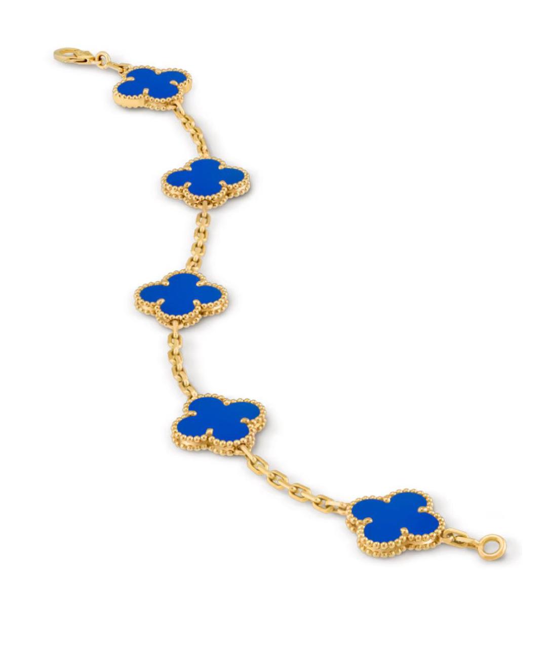 VAN CLEEF & ARPELS Синий браслет из желтого золота, фото 2