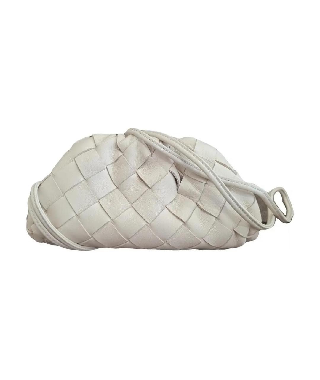 BOTTEGA VENETA Белый кожаный кошелек, фото 1