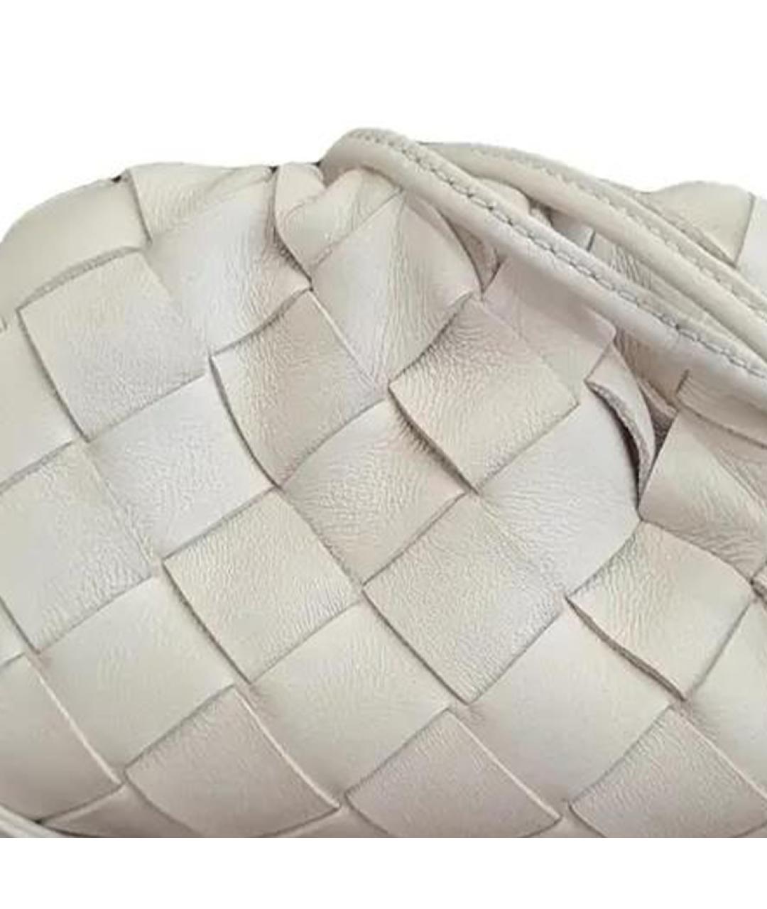 BOTTEGA VENETA Белый кожаный кошелек, фото 2