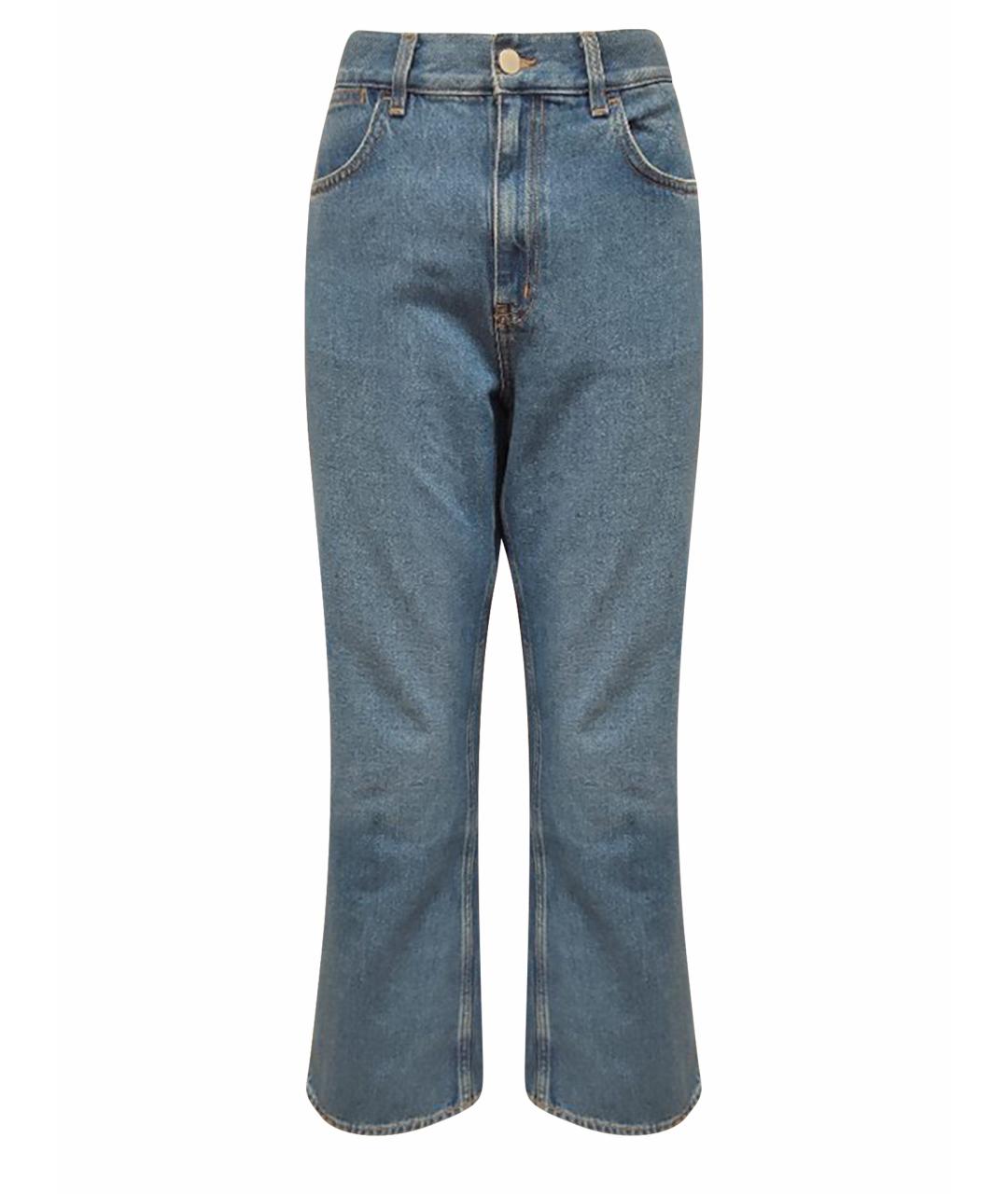 COS Голубые хлопко-полиэстеровые прямые джинсы, фото 1