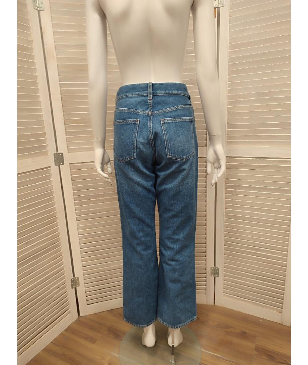 COS Голубые хлопко-полиэстеровые прямые джинсы, фото 2