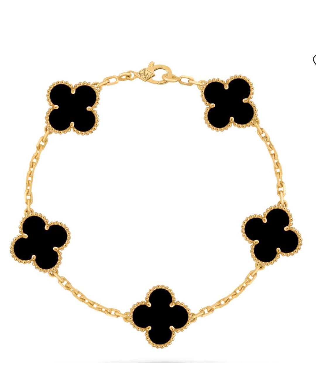 VAN CLEEF & ARPELS Черный браслет из желтого золота, фото 4