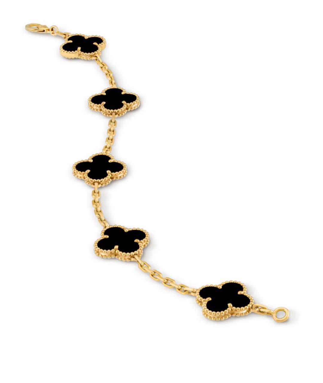 VAN CLEEF & ARPELS Черный браслет из желтого золота, фото 2