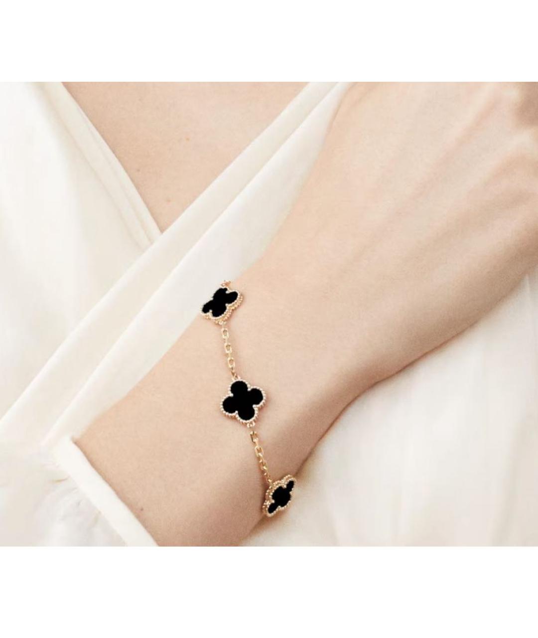 VAN CLEEF & ARPELS Черный браслет из желтого золота, фото 3
