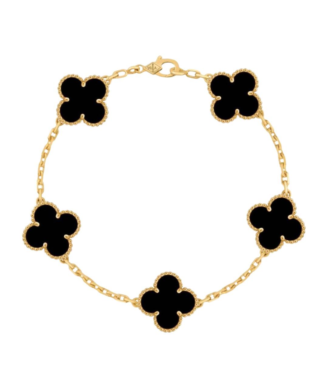 VAN CLEEF & ARPELS Черный браслет из желтого золота, фото 1