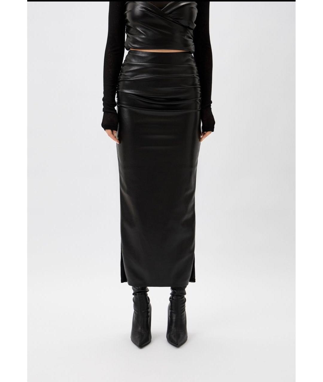 NANUSHKA Черная юбка макси, фото 5