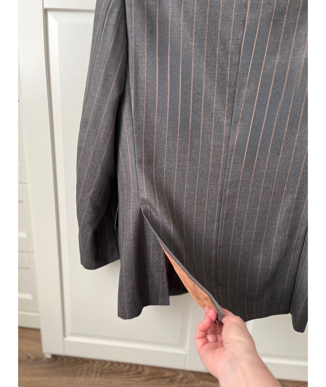 BRIONI Антрацитовый шерстяной пиджак, фото 4