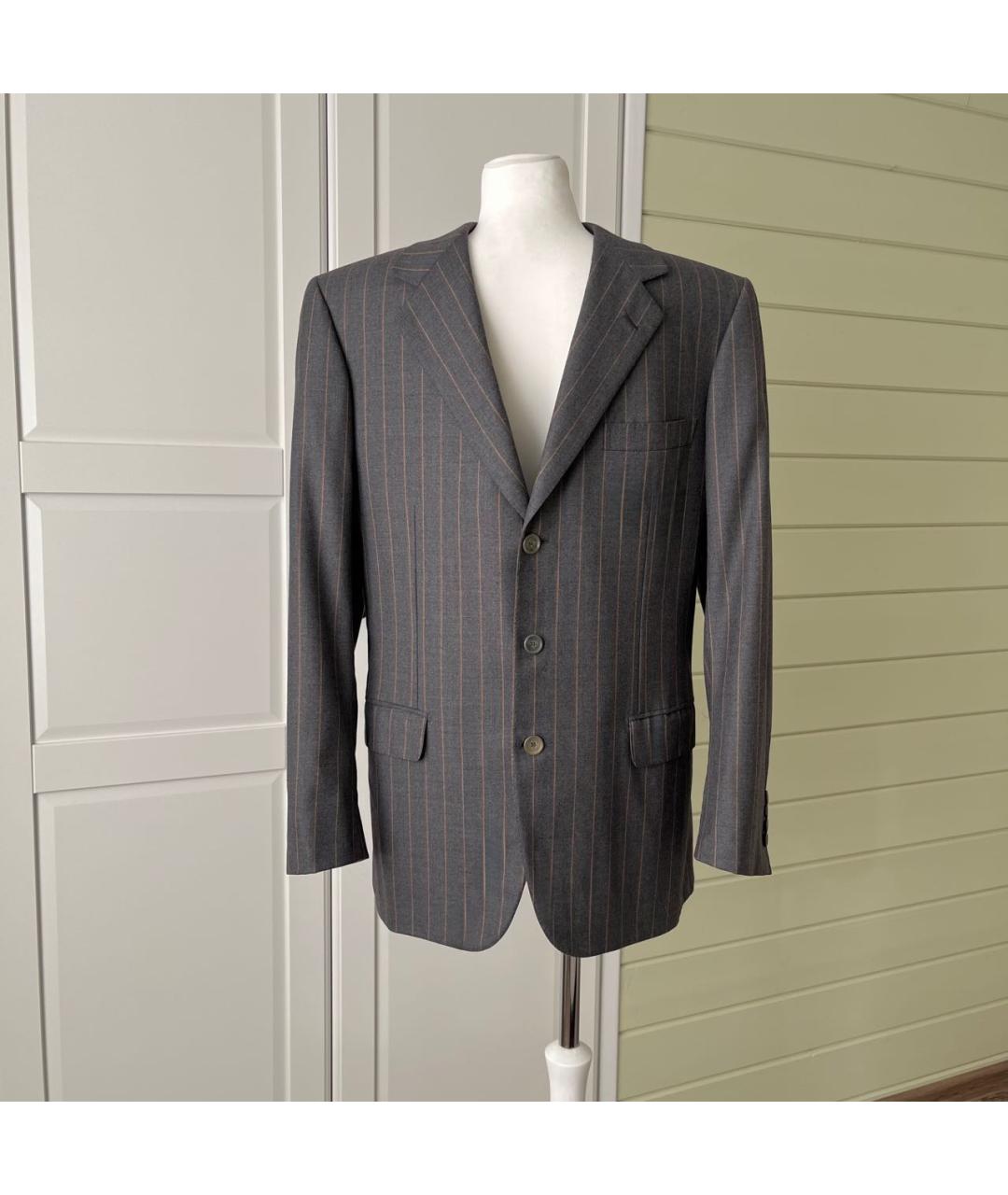 BRIONI Антрацитовый шерстяной пиджак, фото 2