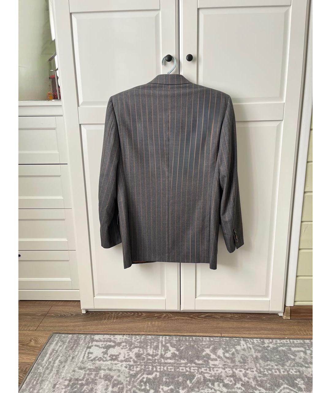BRIONI Антрацитовый шерстяной пиджак, фото 3