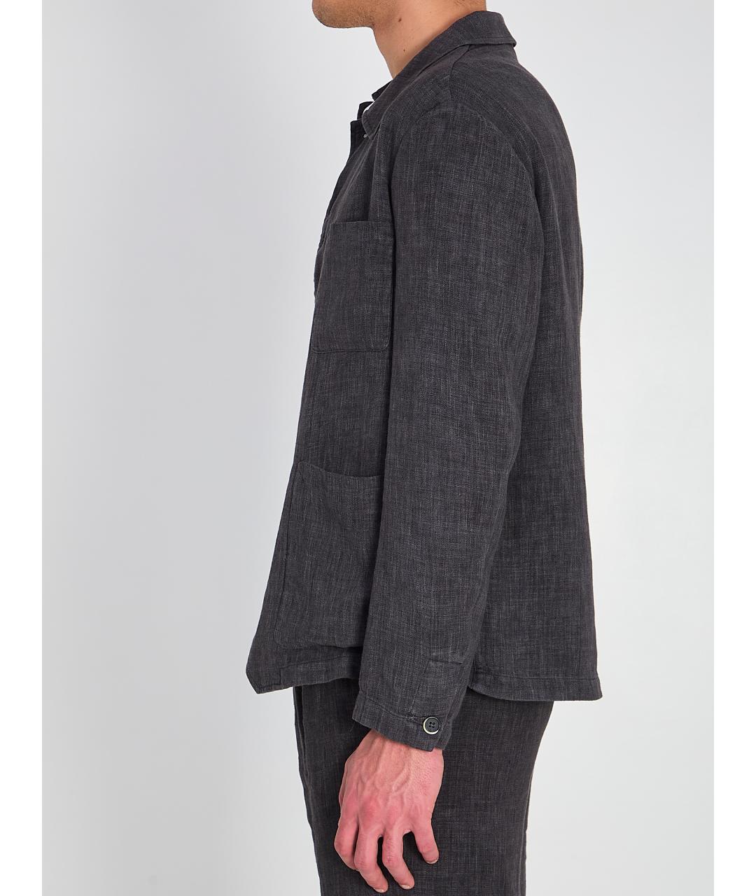 BARENA Серая льняная куртка, фото 3