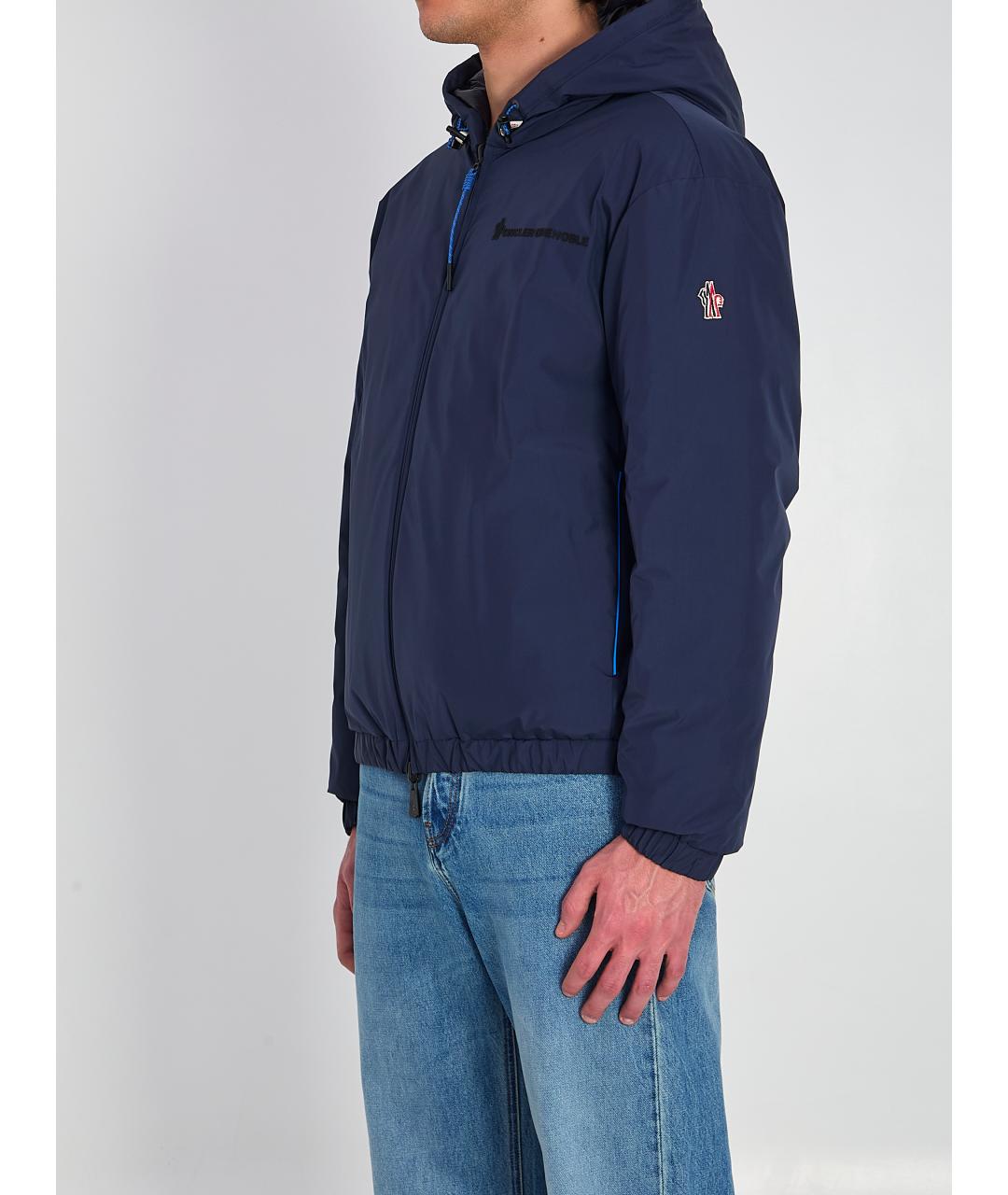 MONCLER GRENOBLE Синяя полиамидовая куртка, фото 3