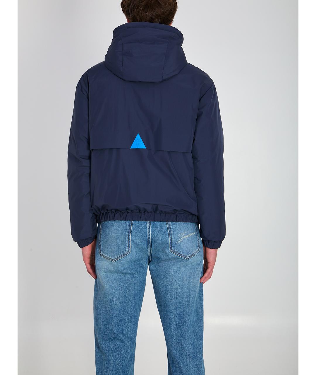 MONCLER GRENOBLE Синяя полиамидовая куртка, фото 5