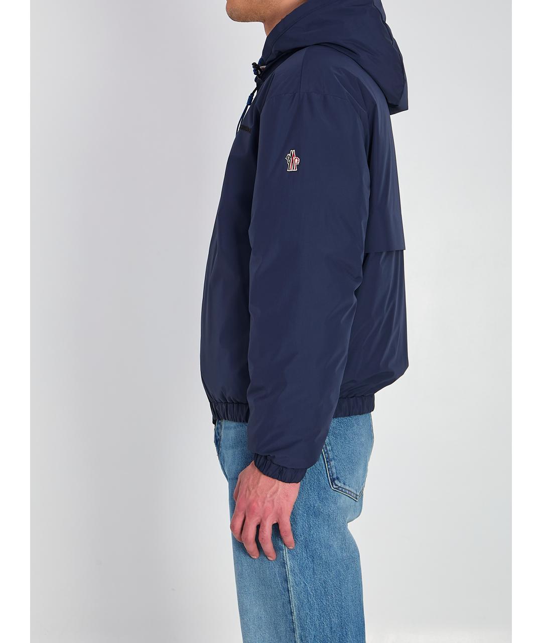 MONCLER GRENOBLE Синяя полиамидовая куртка, фото 4