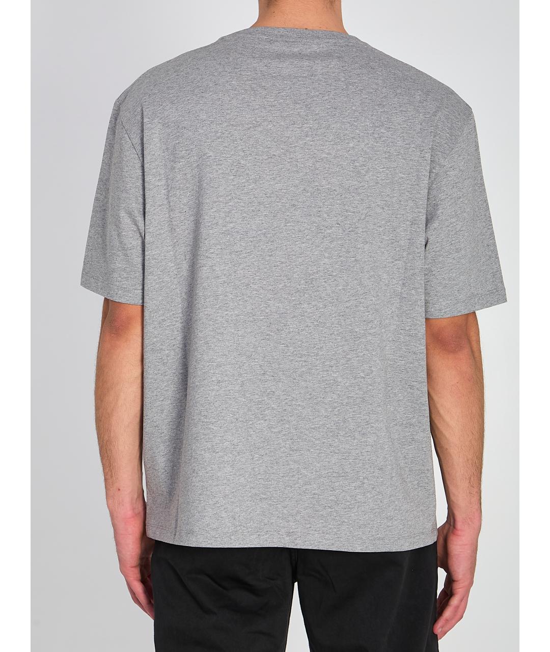 LOEWE Серая хлопковая футболка, фото 5