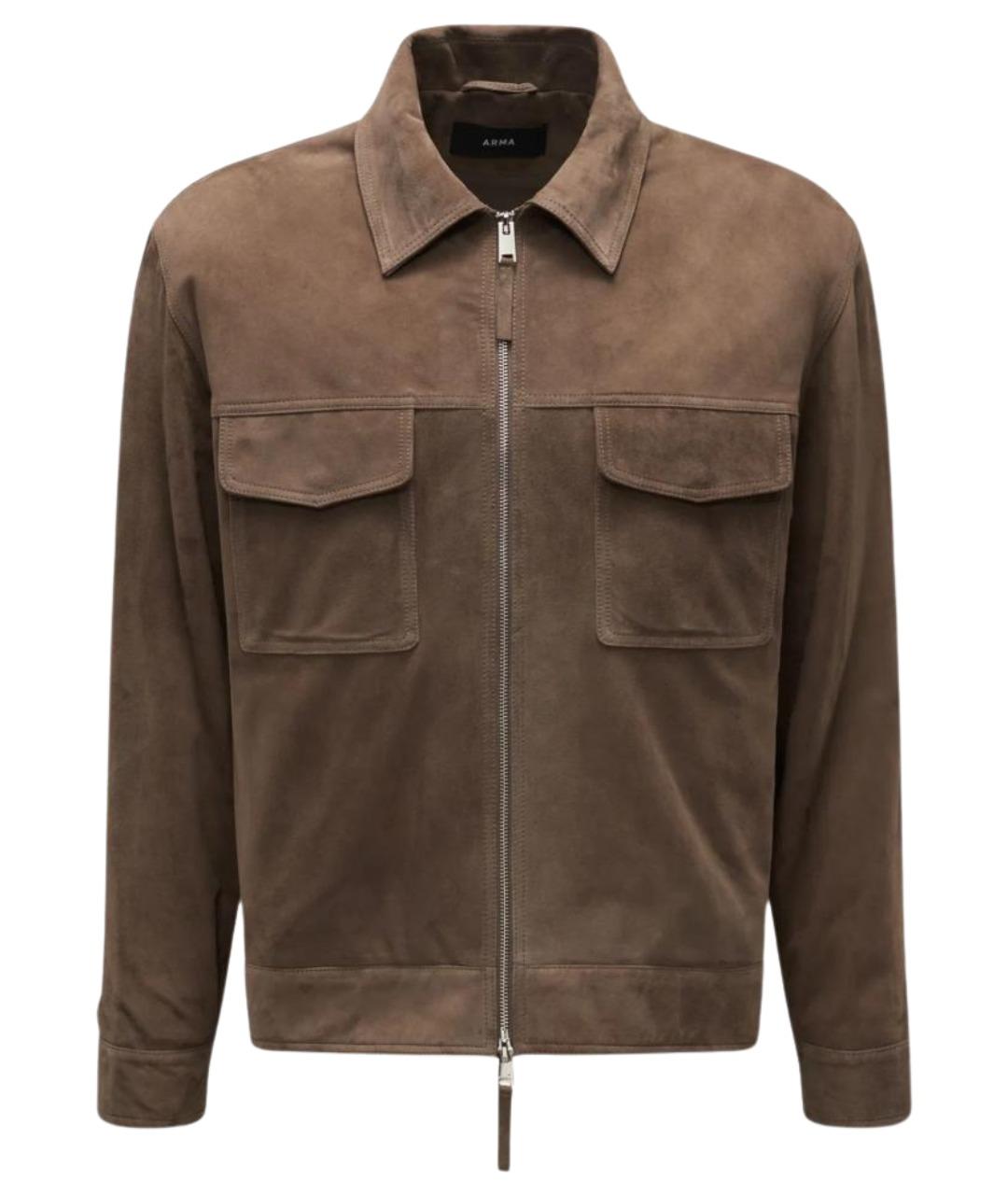 ARMA Коричневая замшевая куртка, фото 1