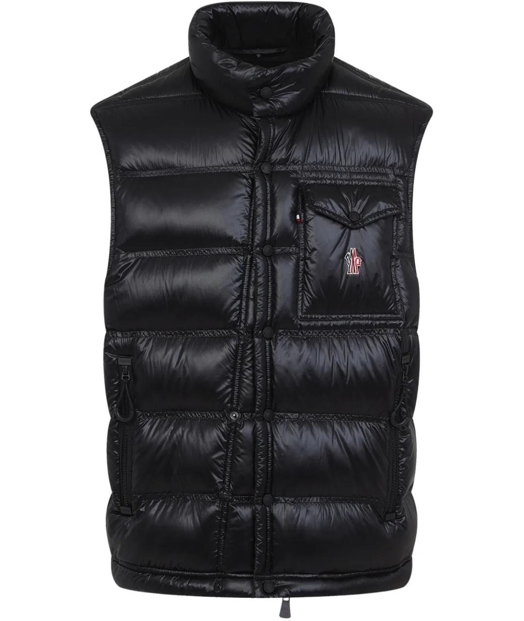 MONCLER GRENOBLE Черный полиамидовый жилет, фото 1