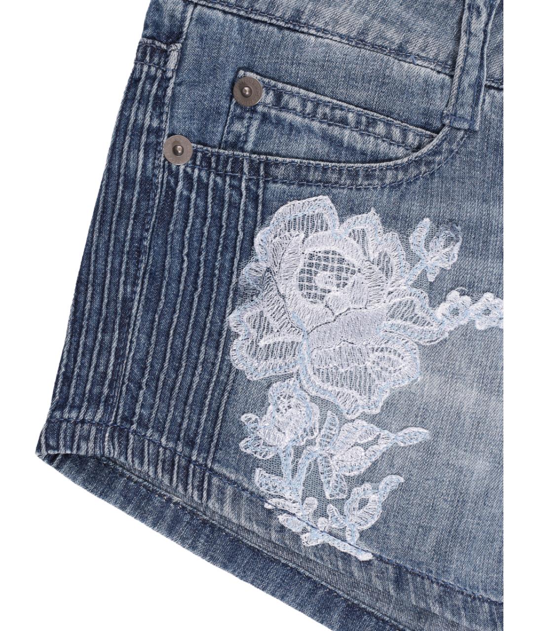 ERMANNO SCERVINO Синие деним шорты, фото 3