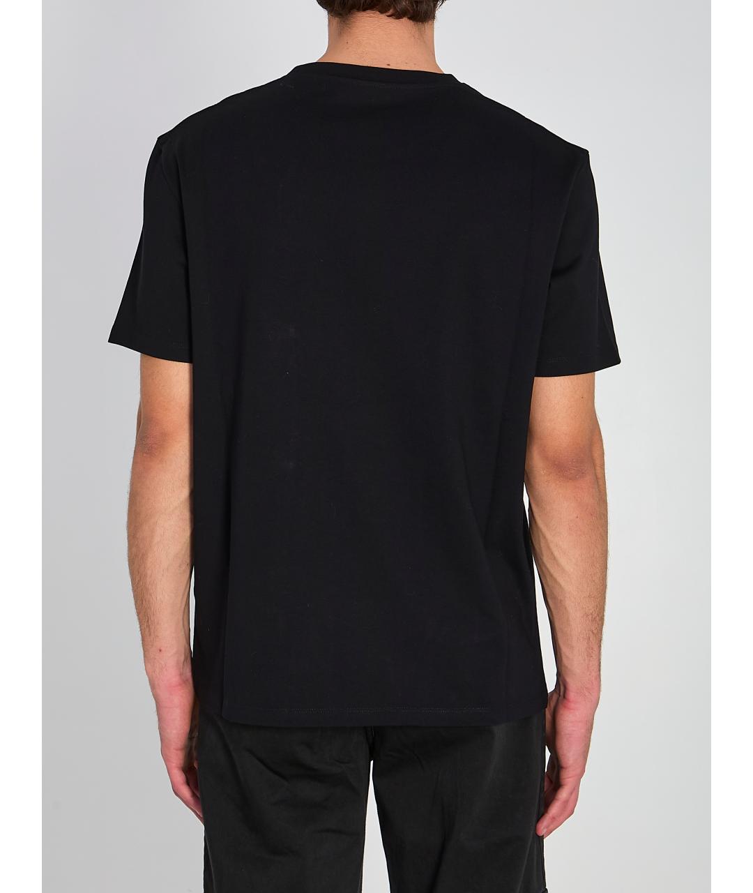 LOEWE Черная хлопковая футболка, фото 5