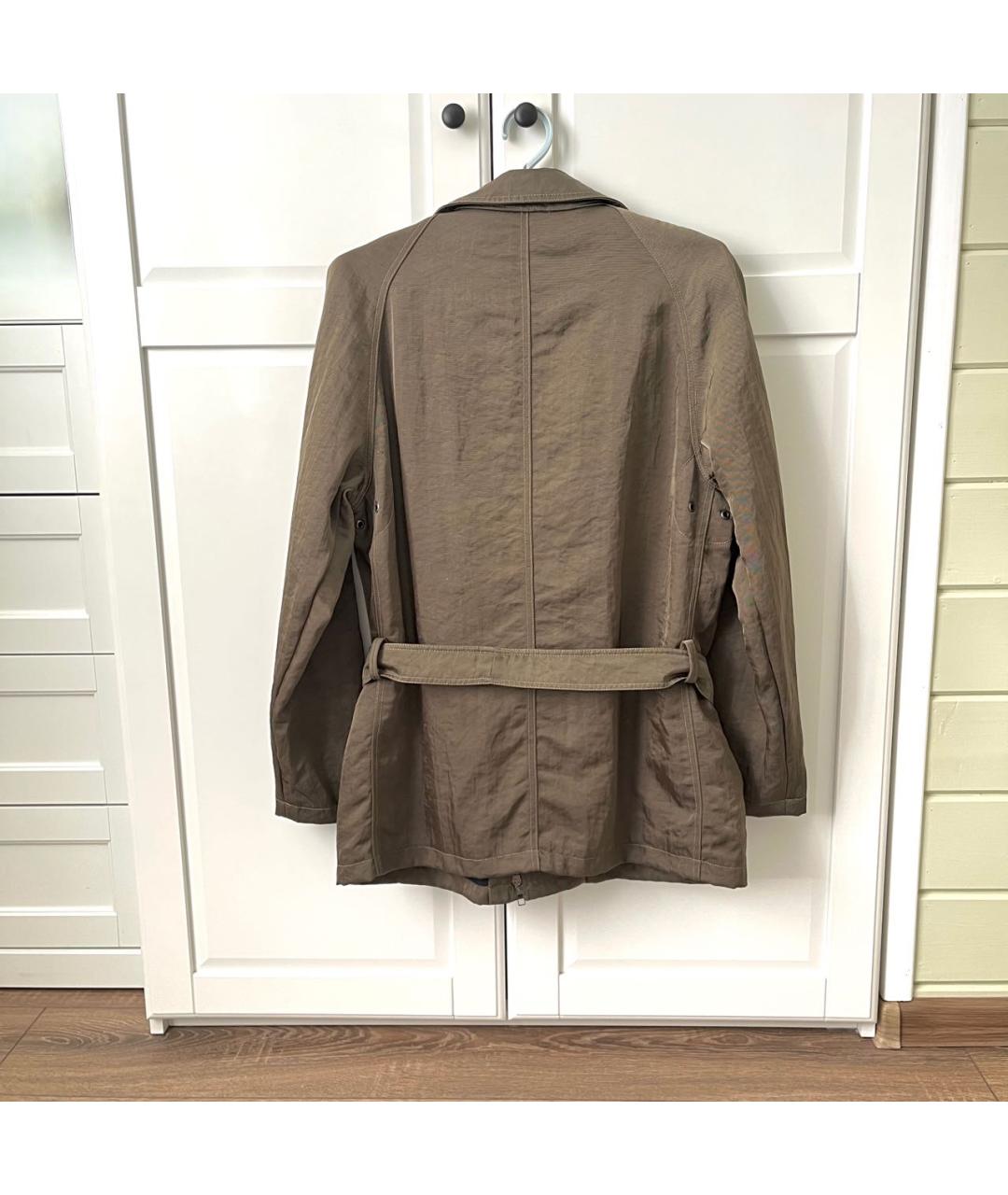 GIORGIO ARMANI Хаки синтетическая куртка, фото 2