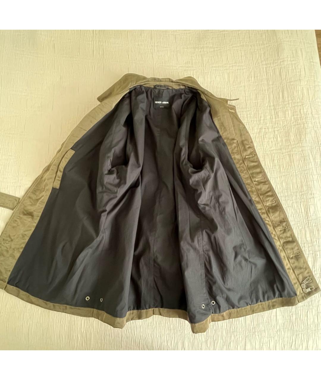 GIORGIO ARMANI Хаки синтетическая куртка, фото 5
