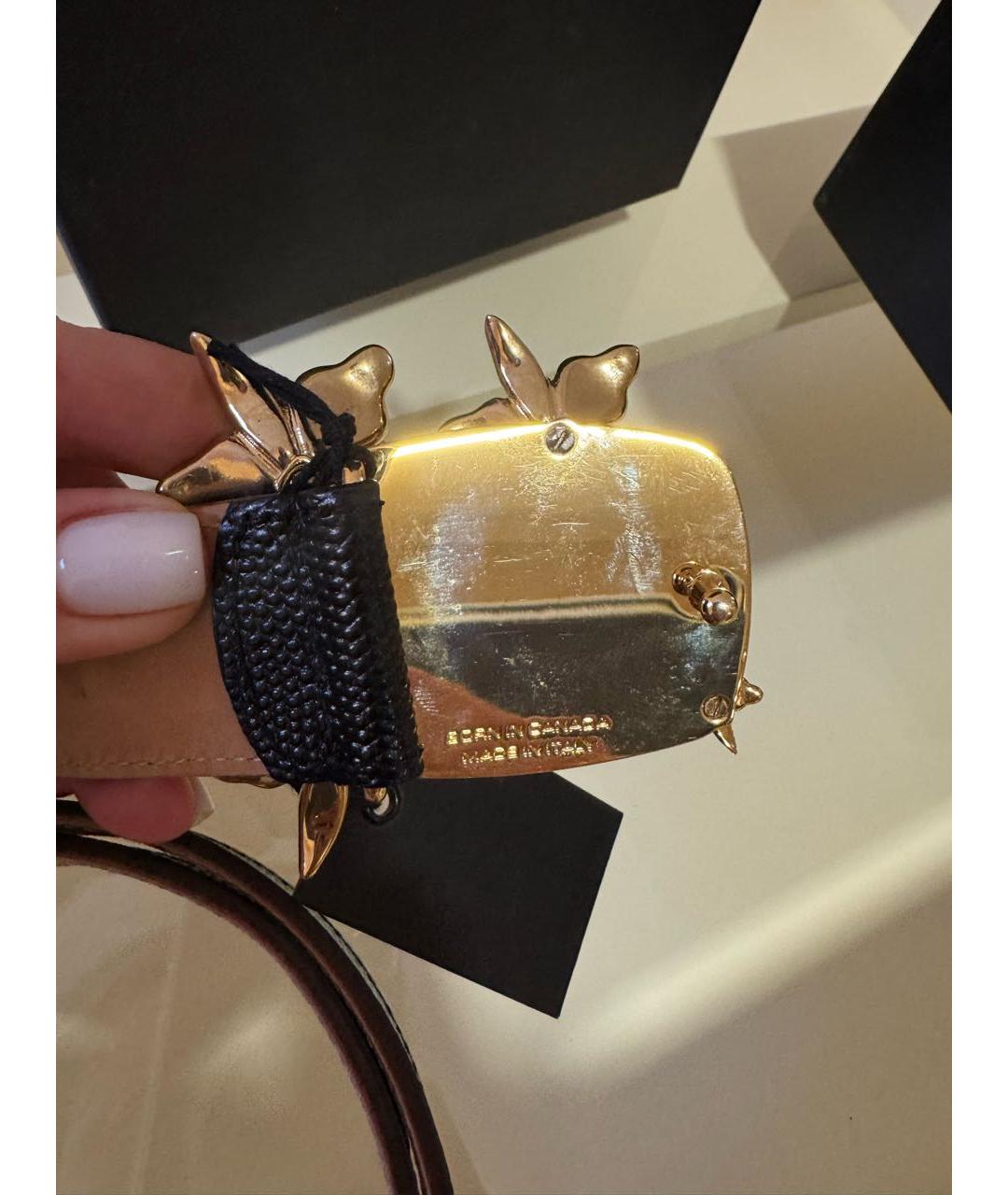 DSQUARED2 Черный кожаный ремень, фото 6