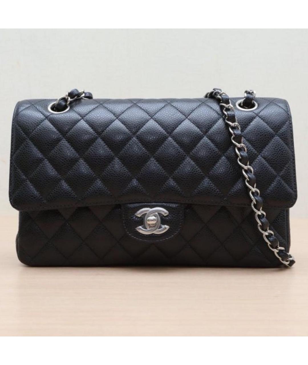 CHANEL Черная кожаная сумка тоут, фото 2