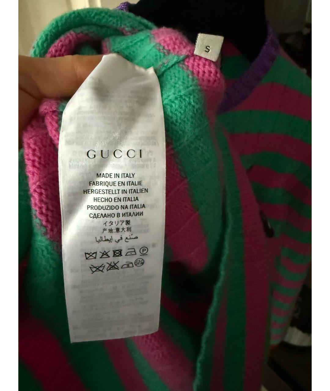 GUCCI Мульти кашемировый джемпер / свитер, фото 5